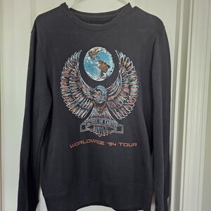 Hollister Black Graphic Crewneck Sweater